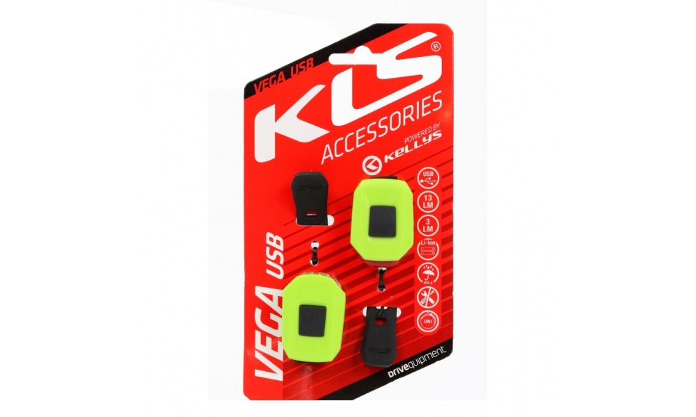 Zestaw oświetlenia KLS Vega USB - zielony