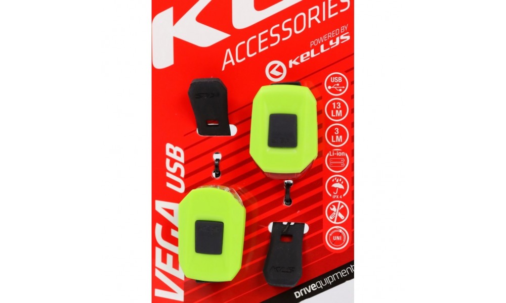 Zestaw oświetlenia KLS Vega USB - zielony