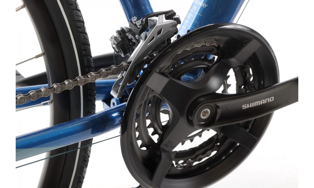 Rower crossowy Merida Crossway 15 - niebieski-biały