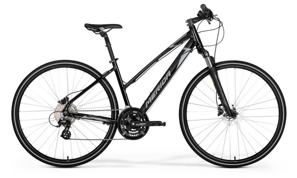 Rower crossowy Merida Crossway 15 Lady  - czarny-szary
