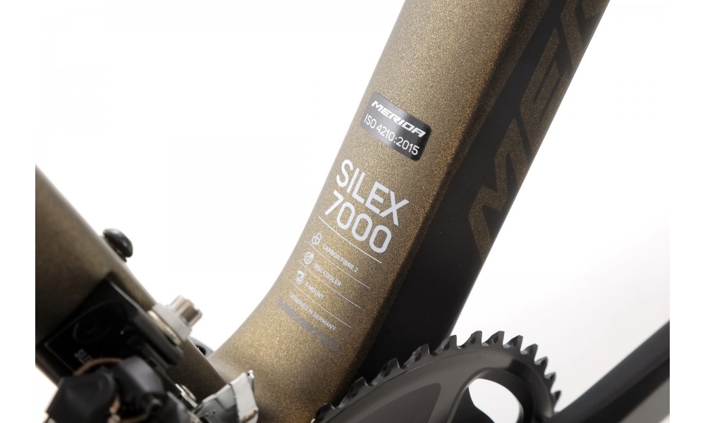 Rower gravel Merida Silex 7000  - złoty-czarny