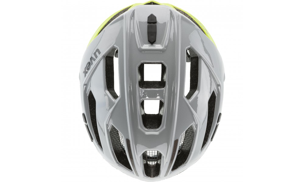 Kask rowerowy Uvex Gravel-x - szary-żółty