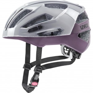 Kask rowerowy Uvex Gravel-x - szary-fioletowy 1