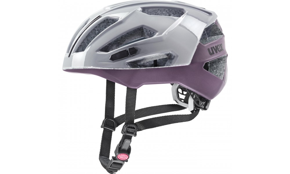 Kask rowerowy Uvex Gravel-x - szary-fioletowy