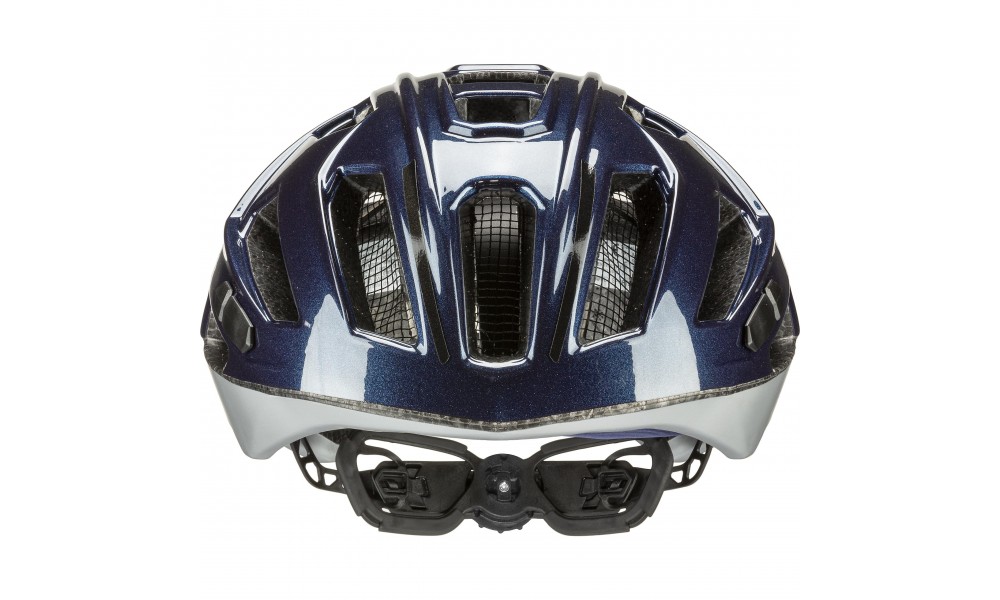 Kask rowerowy Uvex Gravel-x - granatowo-srebrny