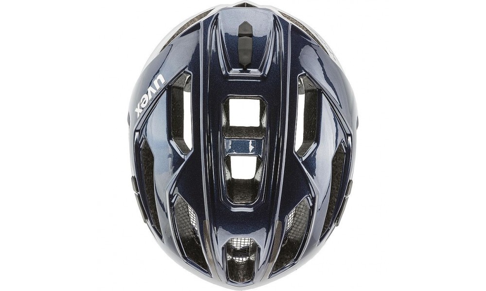 Kask rowerowy Uvex Gravel-x - granatowo-srebrny