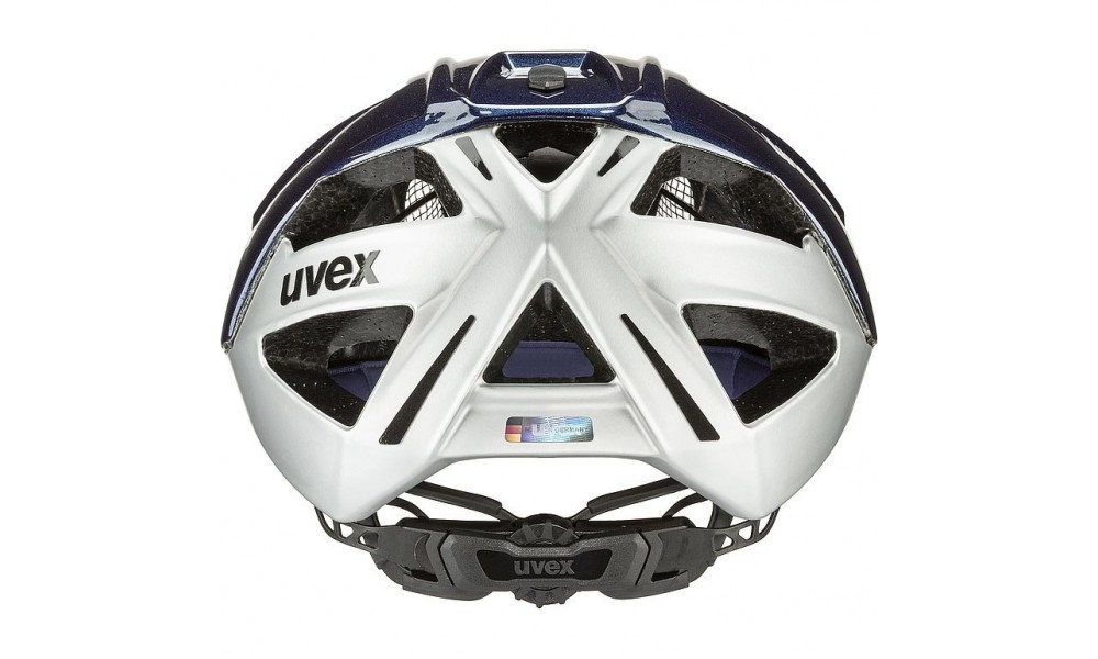 Kask rowerowy Uvex Gravel-x - granatowo-srebrny