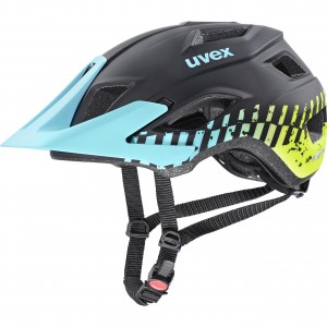 Kask rowerowy Uvex Access - czarno-niebieski 1