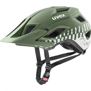 Kask rowerowy Uvex Access - zielono-biały 1