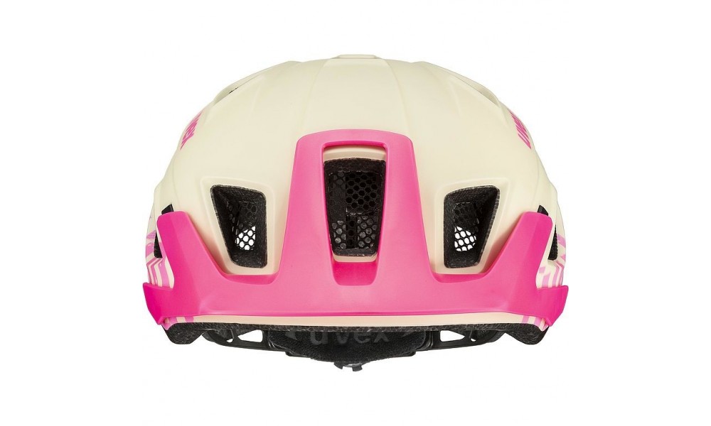 Kask rowerowy Uvex Access - różowy wzór