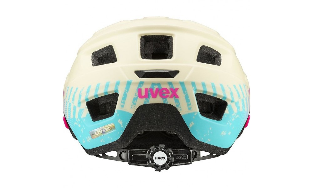 Kask rowerowy Uvex Access - różowy wzór