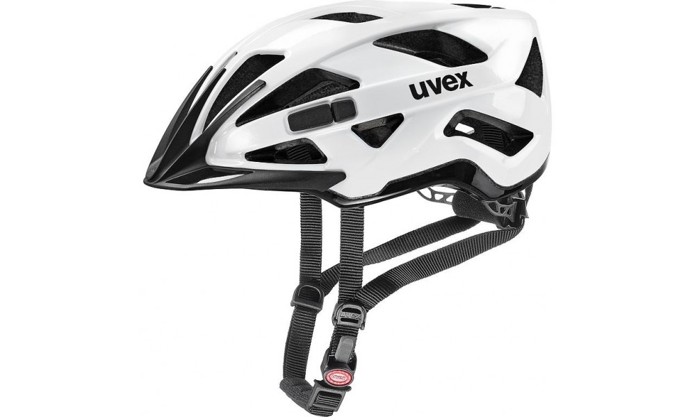 Kask rowerowy Uvex Active - biało-czarny