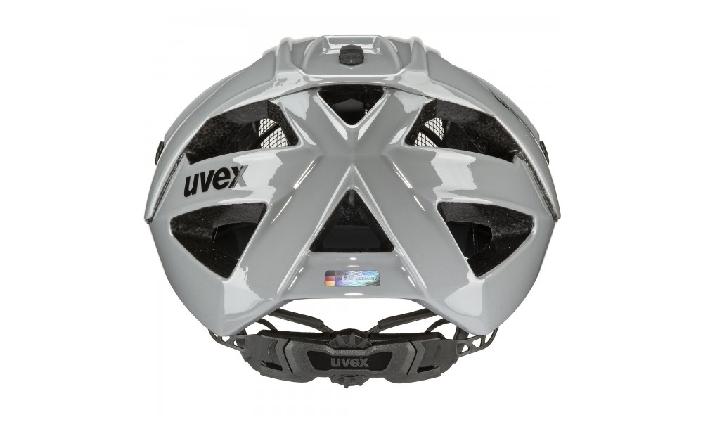 Kask rowerowy Uvex Quatro - szaro-czarny