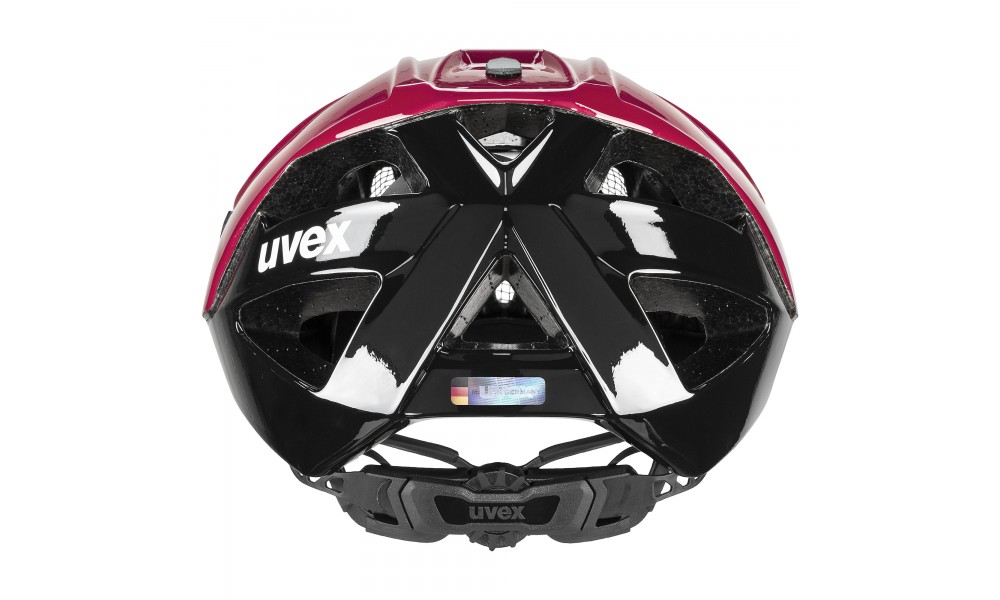 Kask rowerowy Uvex Quatro - czerwono-czarny