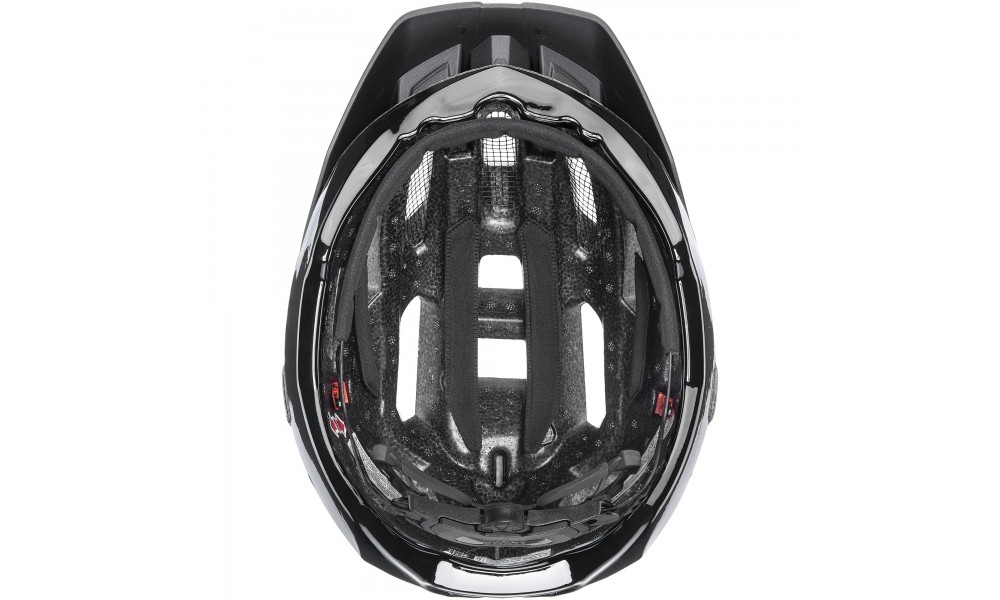 Kask rowerowy Uvex Quatro - czerwono-czarny