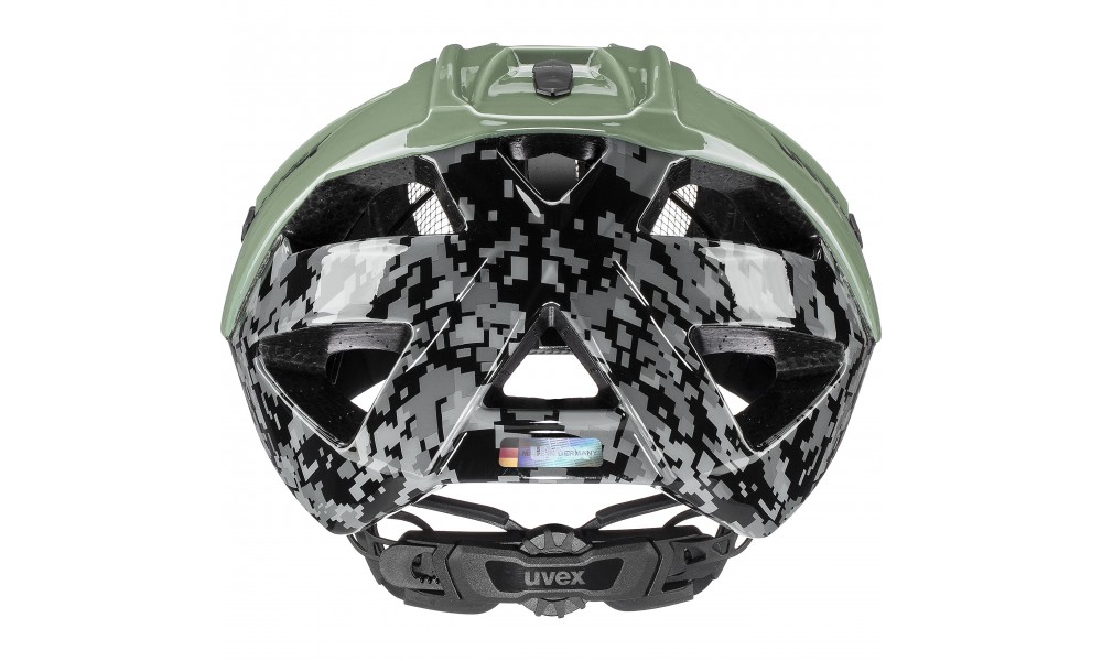 Kask rowerowy Uvex Quatro - oliwkowy-czarny