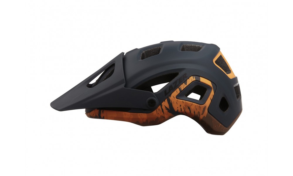 Kask rowerowy Lazer Impala Matte - czarny-pomarańczowy