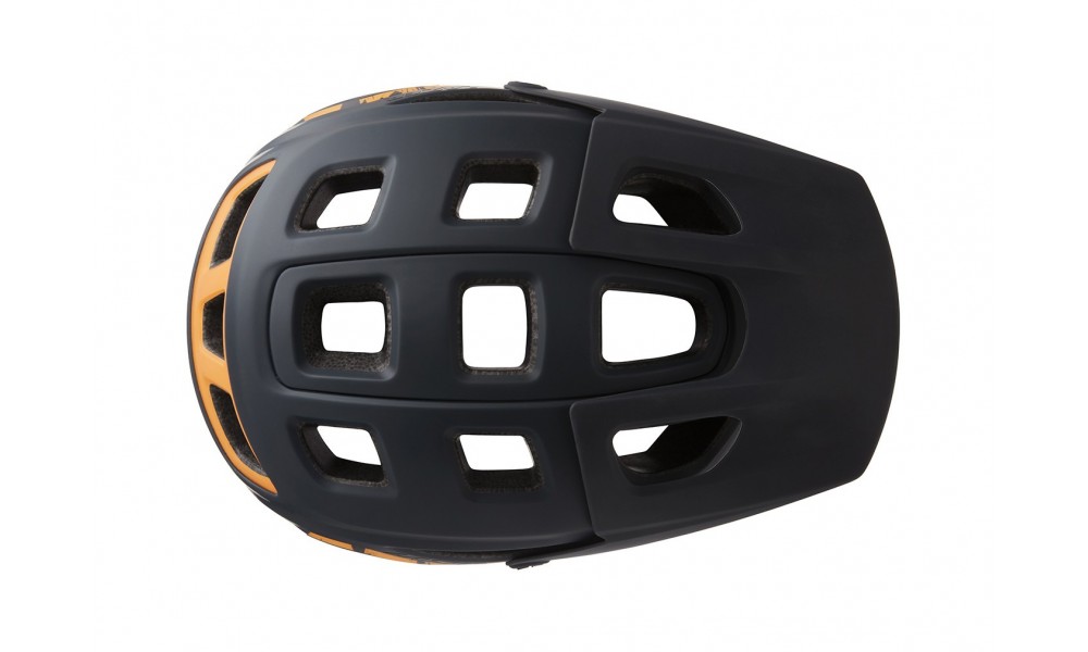 Kask rowerowy Lazer Impala Matte - czarny-pomarańczowy