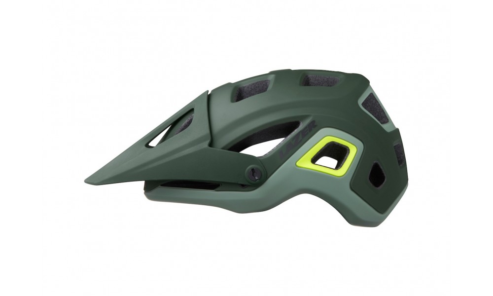 Kask rowerowy Lazer Impala Matte - zielony-żółty