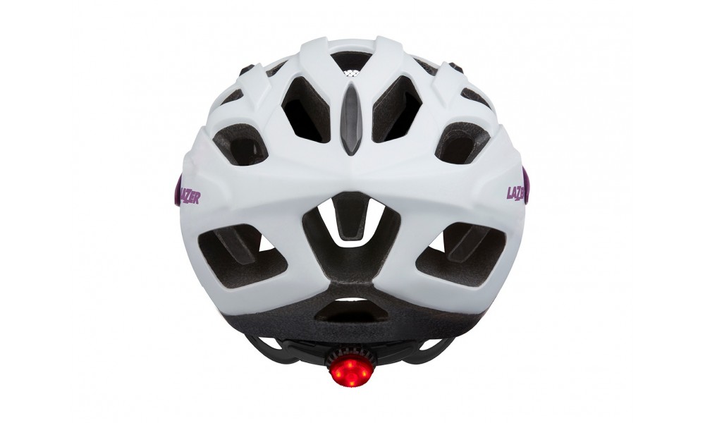 Kask rowerowy Lazer J1 - biało-różowy