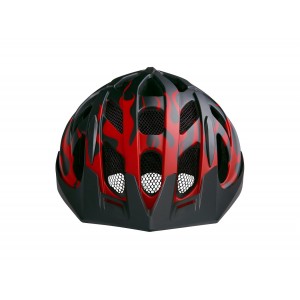 Kask rowerowy Lazer J1 - czarny-czerwony 2