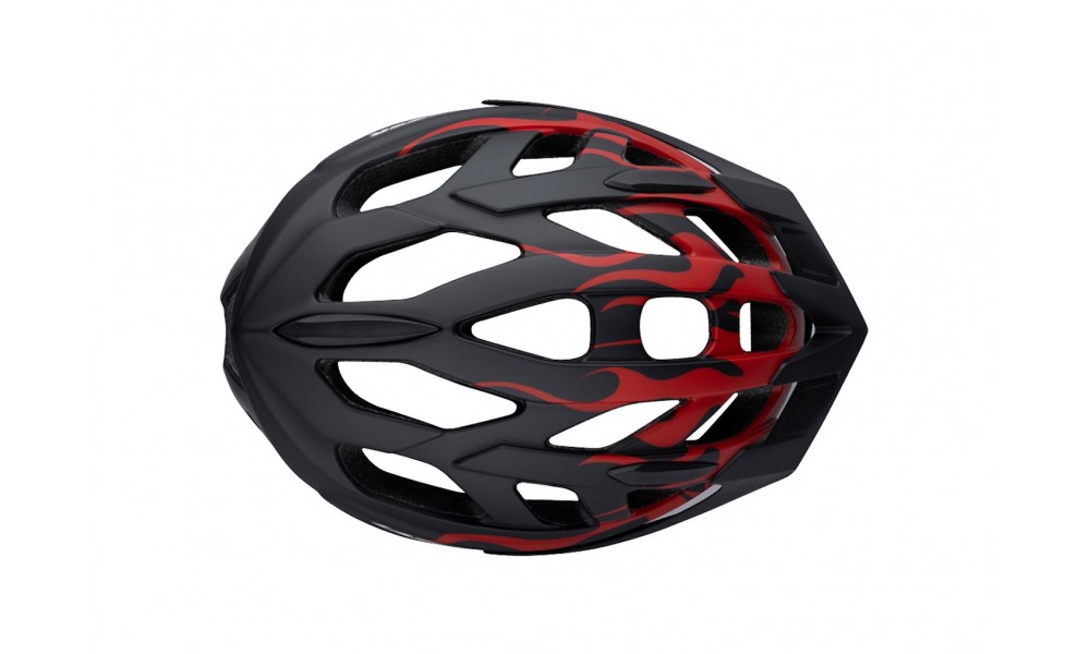 Kask rowerowy Lazer J1 - czarny-czerwony