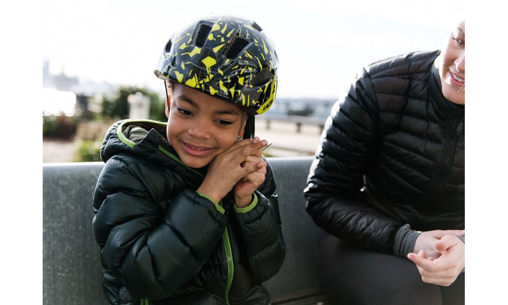 Kask rowerowy Lazer Nutz KinetiCore - czarno-żółty