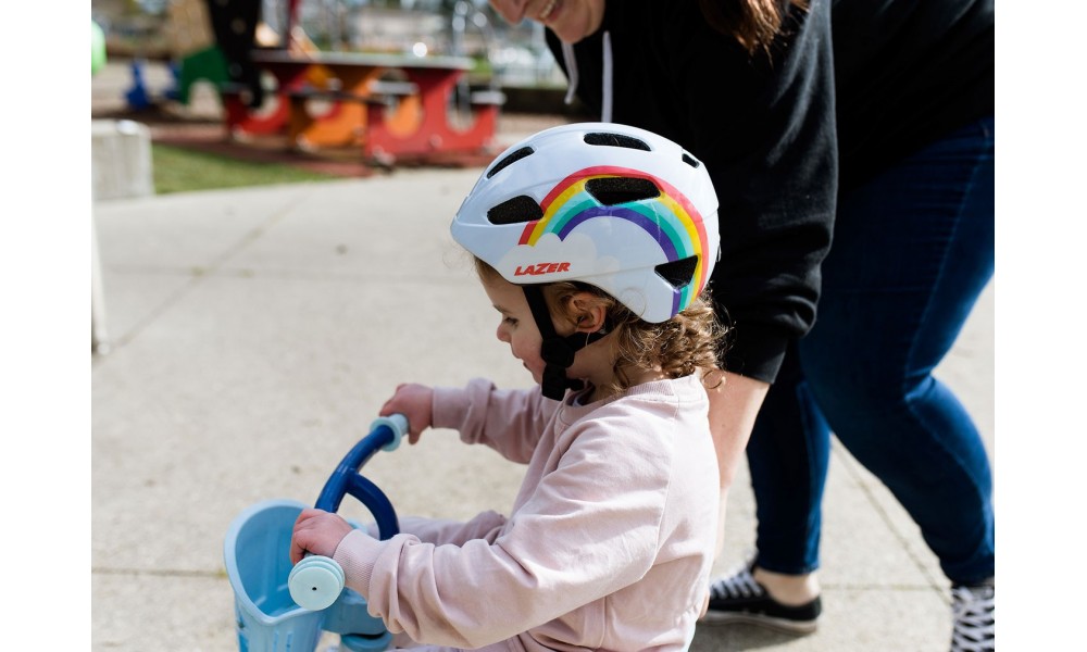 Kask rowerowy Lazer Pnut KinetiCore - fioletowy