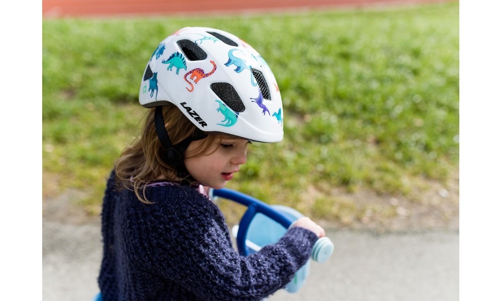 Kask rowerowy Lazer Pnut KinetiCore - szaro-zielony