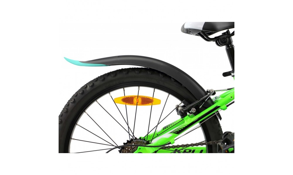 Błotnik Simpla KIDO SDS 20" - czarno-turkusowy