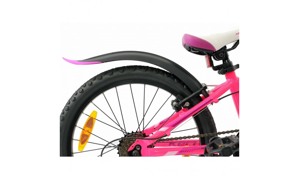 Błotnik Simpla KIDO SDS 20" - czarno-różowy