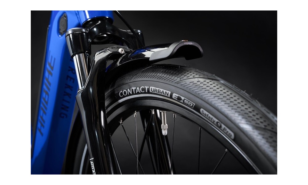 Rower trekkingowy elektryczny Haibike Trekking 4 Low - granatowy-czarny