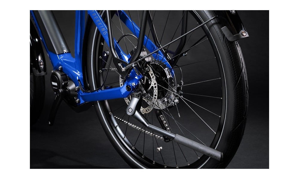 Rower trekkingowy elektryczny Haibike Trekking 4 Low - granatowy-czarny