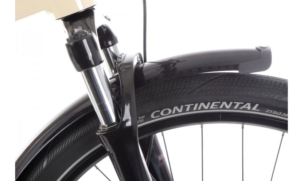 Rower trekkingowy elektryczny Haibike Trekking 4 Low - kremowy-biały