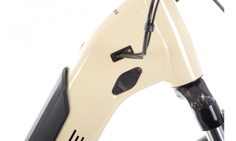 Rower trekkingowy elektryczny Haibike Trekking 4 Low - kremowy-biały