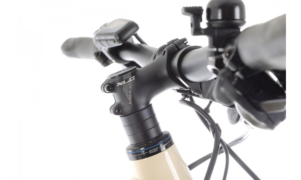 Rower trekkingowy elektryczny Haibike Trekking 4 Low - kremowy-biały