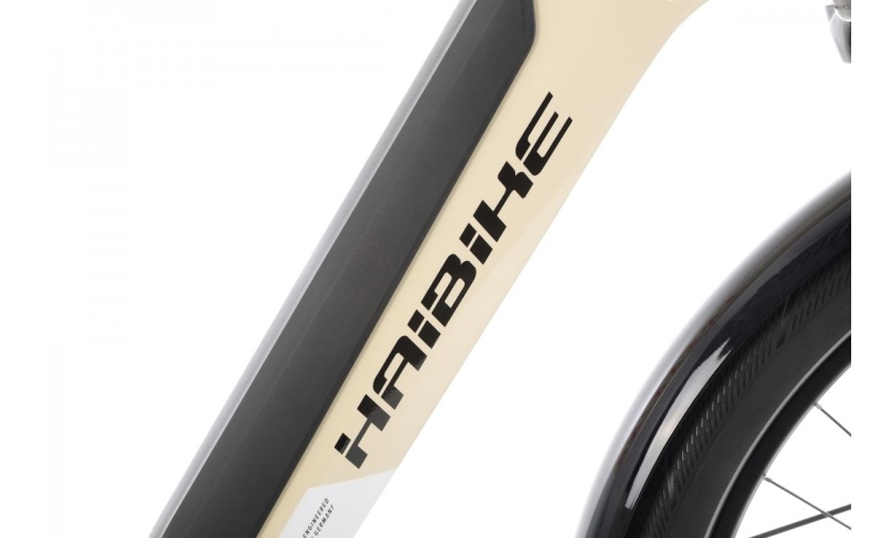 Rower trekkingowy elektryczny Haibike Trekking 4 Low - kremowy-biały