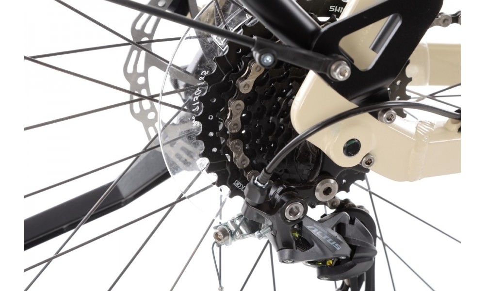 Rower trekkingowy elektryczny Haibike Trekking 4 Low - kremowy-biały