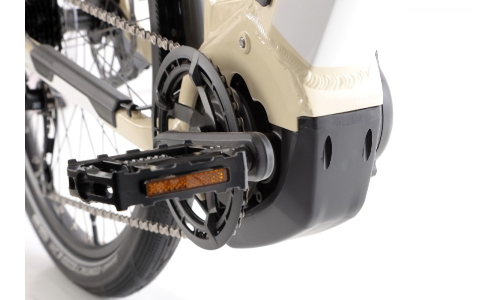 Rower trekkingowy elektryczny Haibike Trekking 4 Low - kremowy-biały