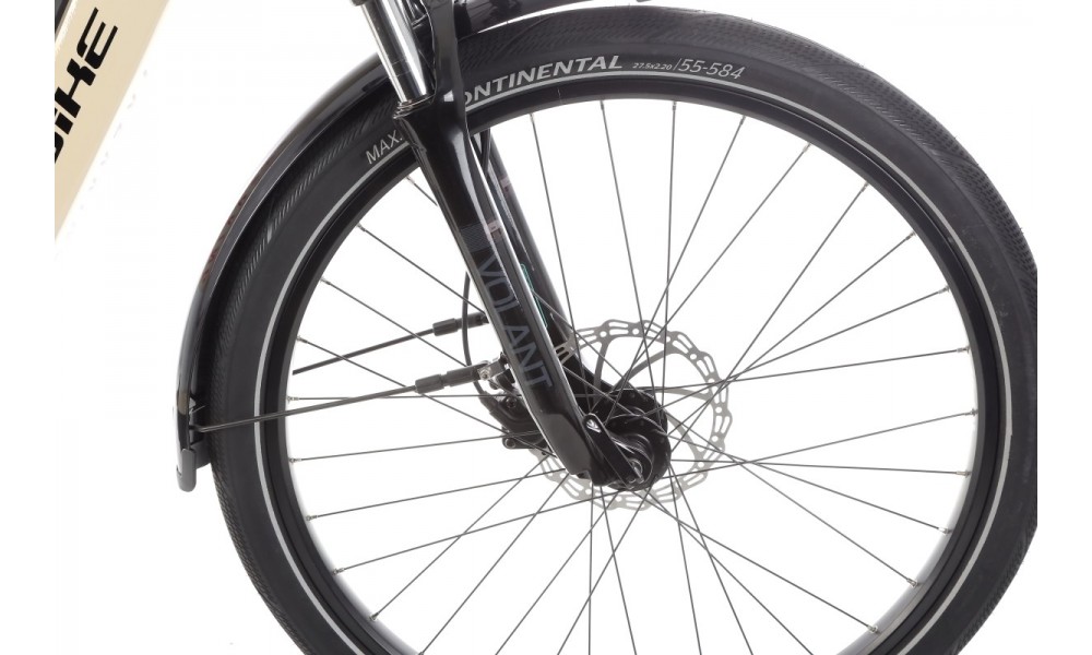 Rower trekkingowy elektryczny Haibike Trekking 4 Low - kremowy-biały