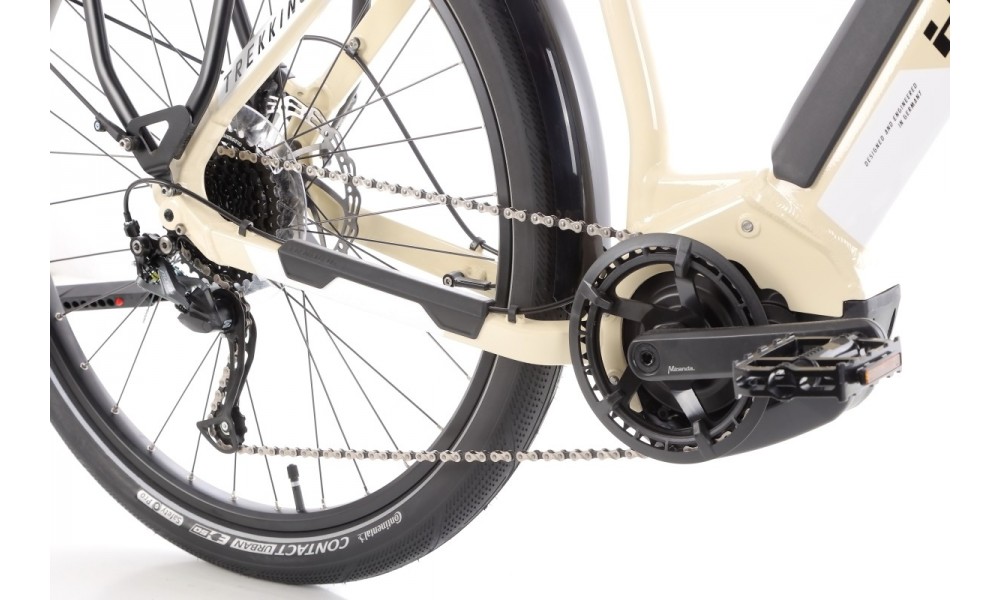 Rower trekkingowy elektryczny Haibike Trekking 4 Low - kremowy-biały