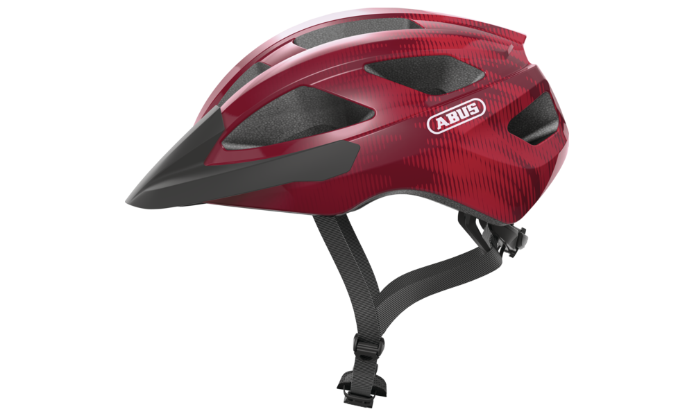 Kask rowerowy Abus Macator - bordowy