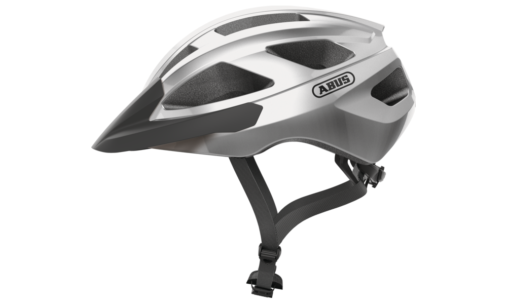 Kask rowerowy Abus Macator - srebrny