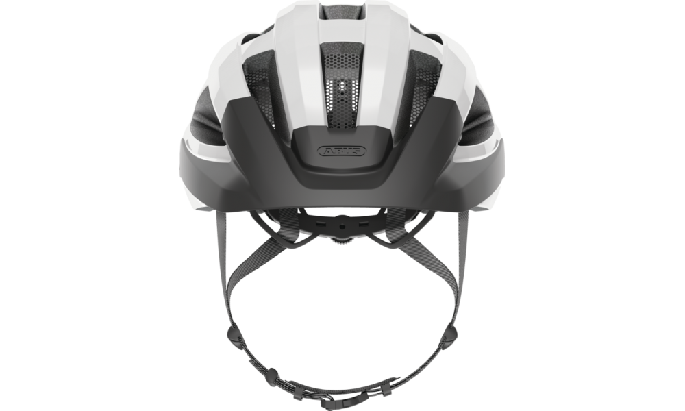 Kask rowerowy Abus Macator - biały-srebrny