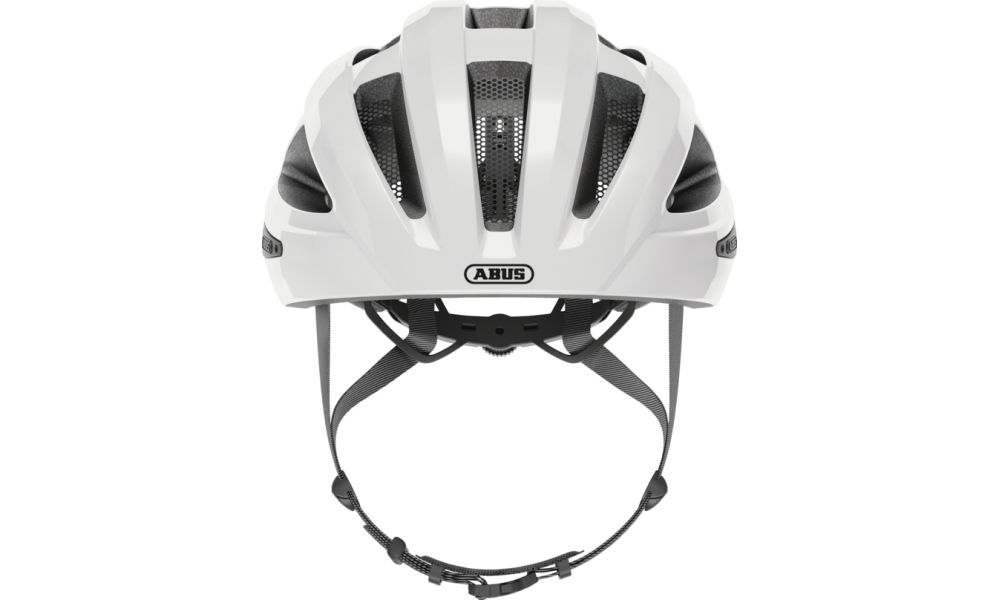 Kask rowerowy Abus Macator - biały-srebrny