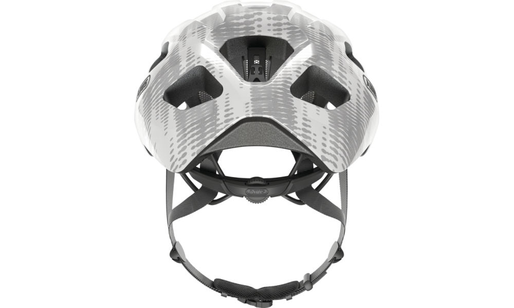 Kask rowerowy Abus Macator - biały-srebrny