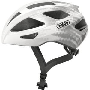 Kask rowerowy Abus Macator - biały-srebrny 1