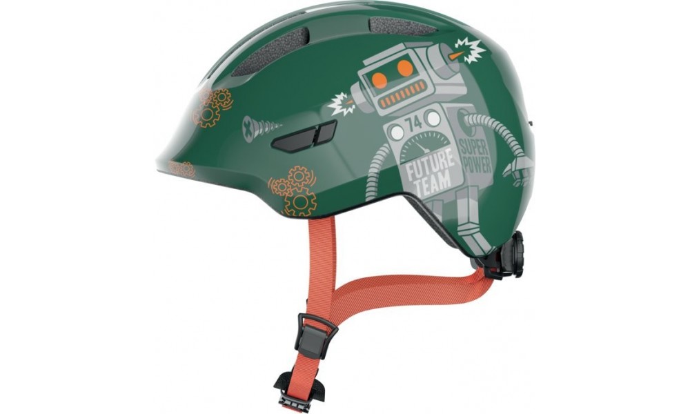 Kask rowerowy Abus Smiley 3.0 - ciemnozielony