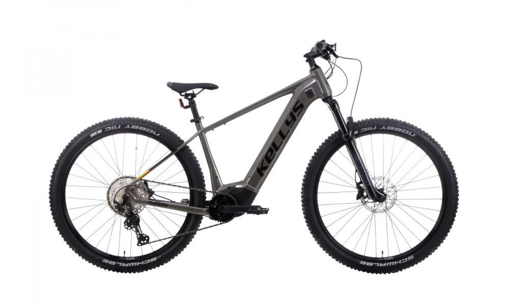 Rower górski elektryczny Kellys Tygon R90  Panasonic - szary-czarny