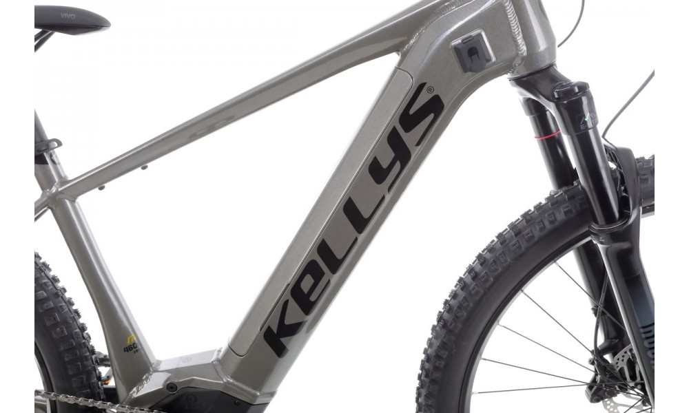 Rower górski elektryczny Kellys Tygon R90  Panasonic - szary-czarny